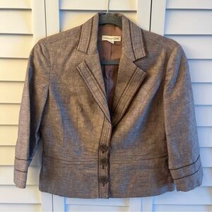 Coldwater Creek Women's Gray Blazer